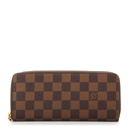 Louis Vuitton Damier Ebene Clemence Wallet Cherry 1 of 8