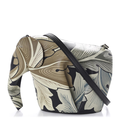 Loewe Calfskin Printed Mini Elephant Crossbody Bag Green 1 of 9