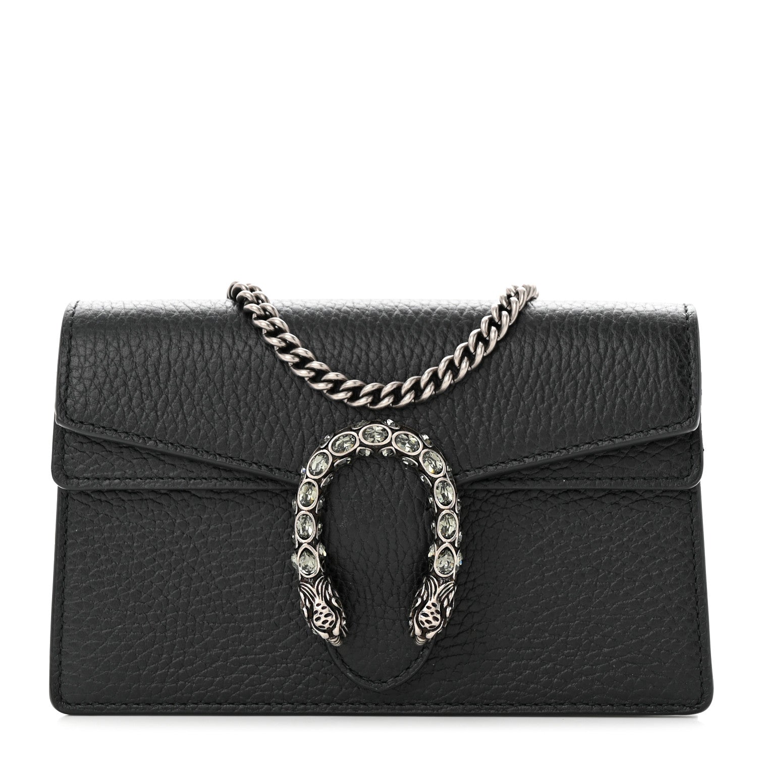 Gucci Calfskin Super Mini Dionysus Shoulder Bag Black 1 of 11