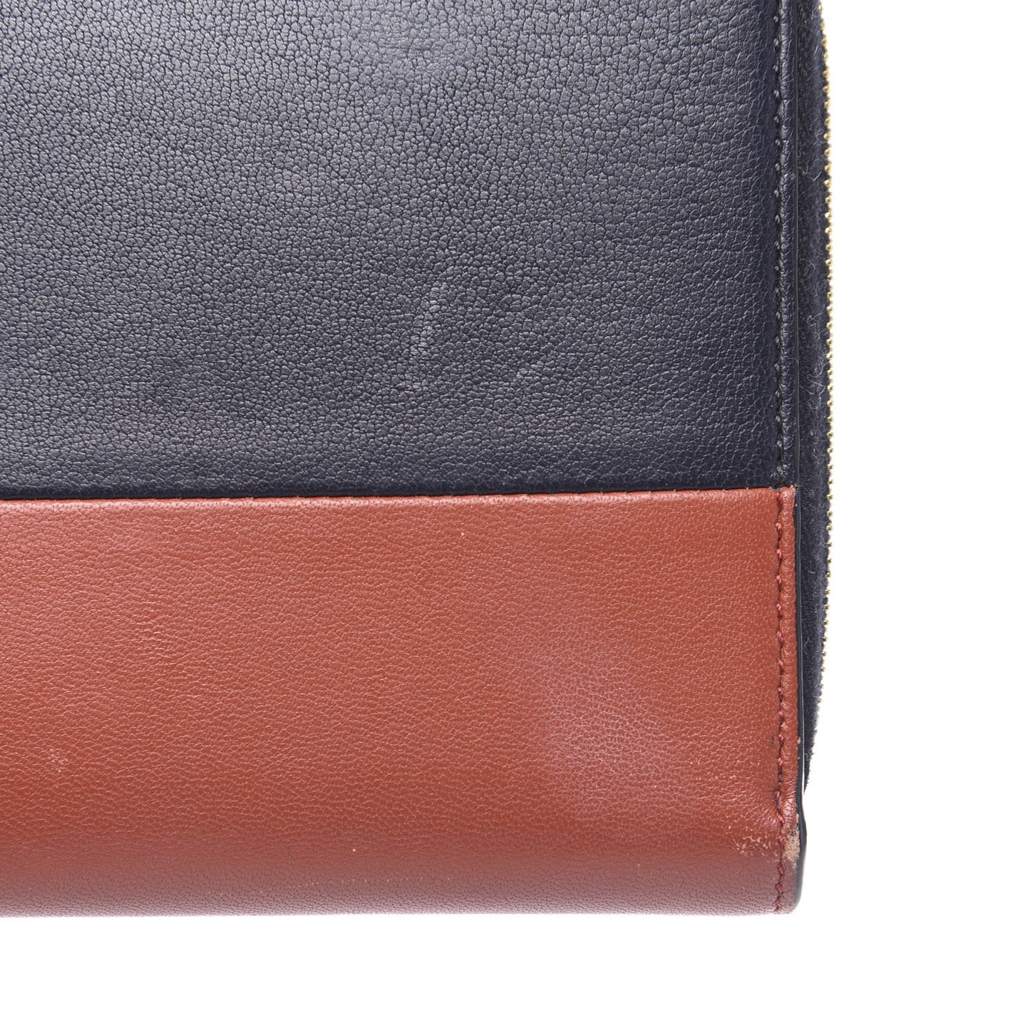 Lambskin Large Zip Around Multifunction Wallet Navy Claycourt