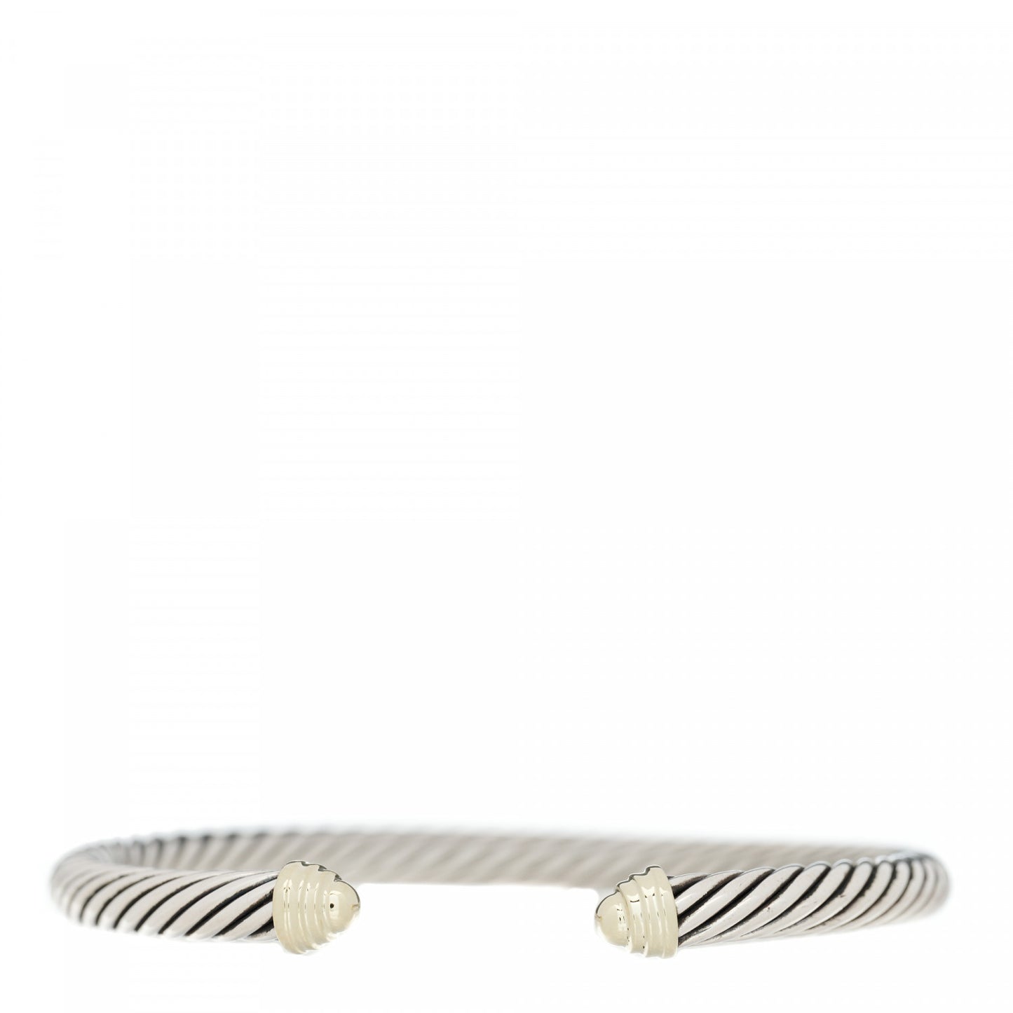 Sterling Silver 14K Yellow Gold 5mm Cable Classics Bracelet