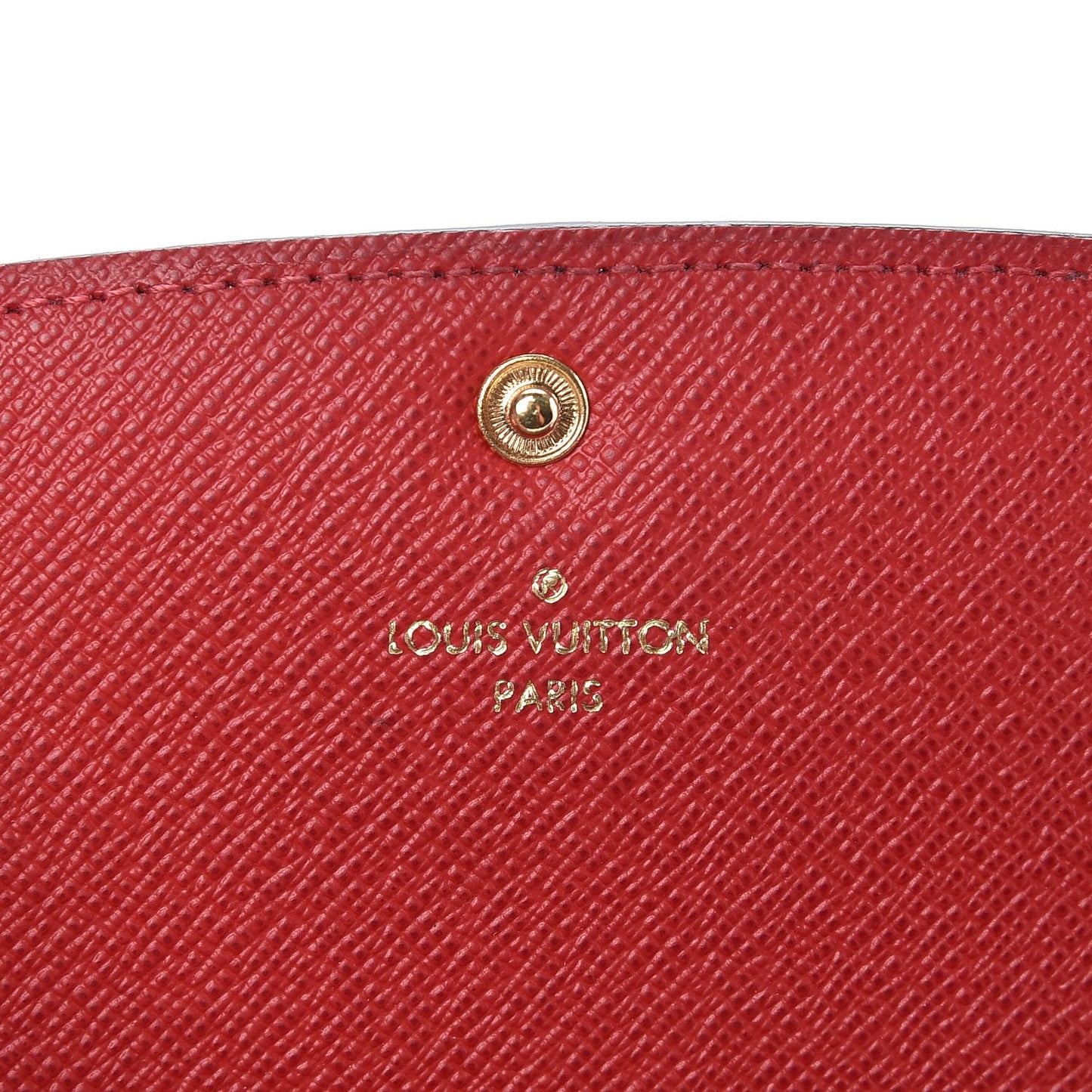 Damier Ebene Emilie Wallet Red