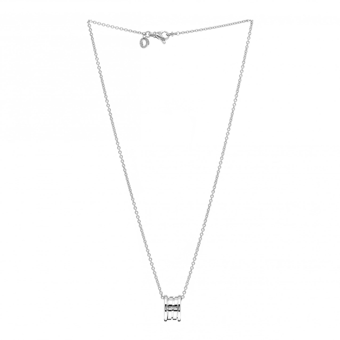18K White Gold B.Zero1 Pendant Necklace