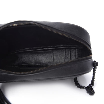 Saint Laurent Grain De Poudre Matelasse Monogram Mini Lou Camera Bag Black 5 of 10
