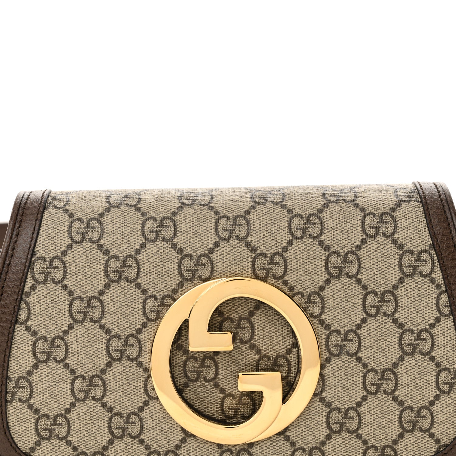 Gucci GG Supreme Monogram Textured Dollar Calfskin Blondie Belt Bag 115 46 Beige Ebony New Acero 8 of 10