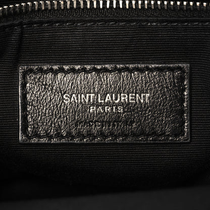 Saint Laurent Calfskin Y Quilted Monogram Medium Loulou Chain Satchel Granite 6 of 12