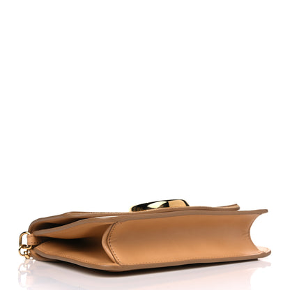 Chloe Calfskin Suede C Clutch With Chain Bleached Brown 3 of 8