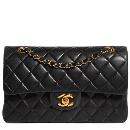 Chanel Lambskin Quilted Medium Double Flap Black 1 of 9