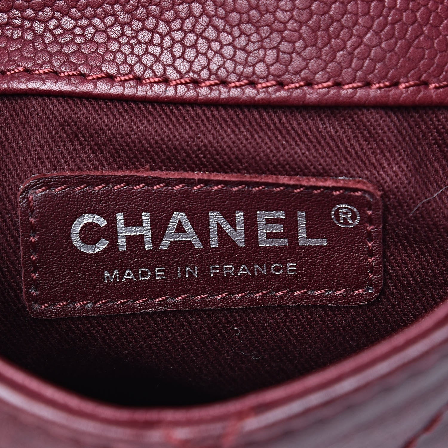 Chanel Caviar Aged Calfskin Mini Bubble Graphic Messenger Bag Dark Red 6 of 11