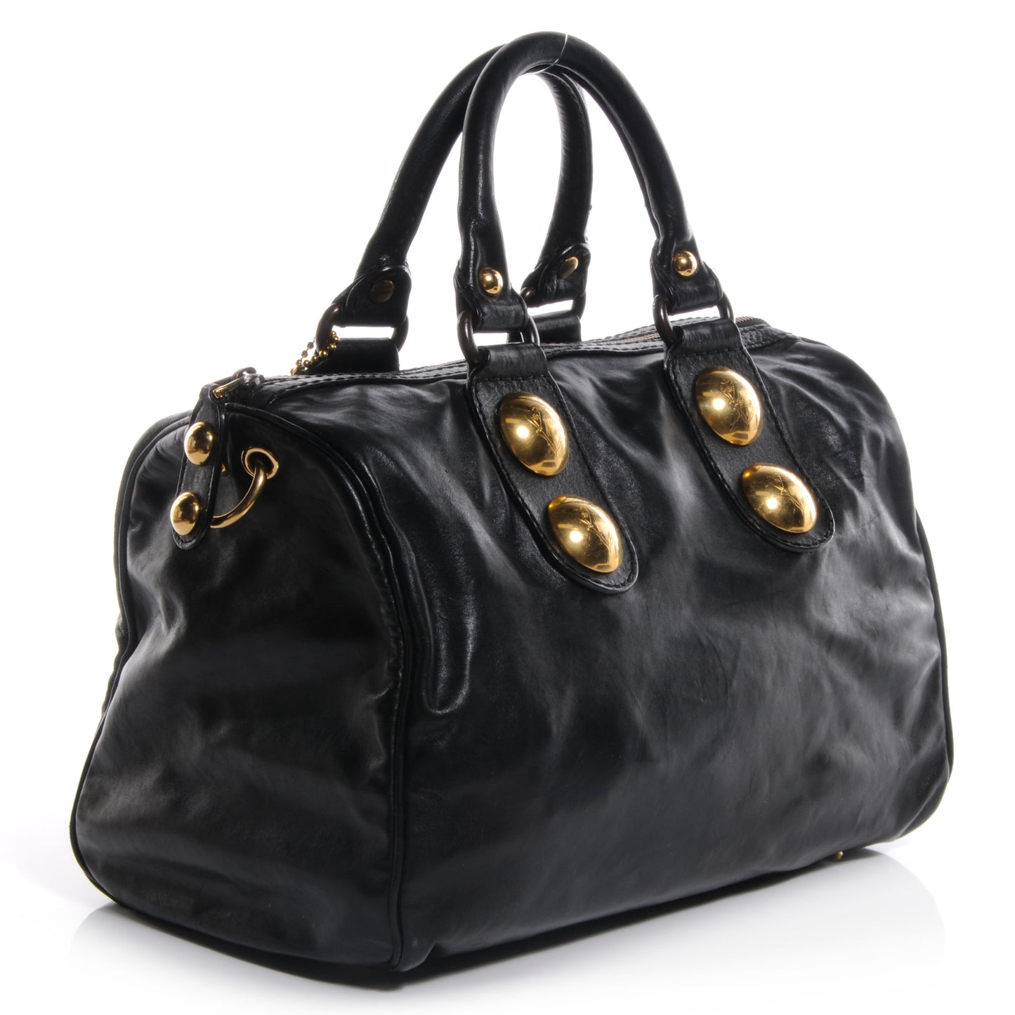Leather Babouska Medium Boston Black