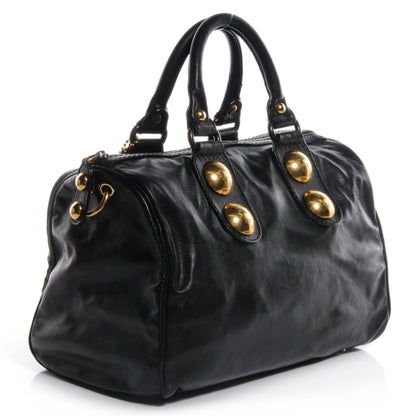 Gucci Leather Babouska Medium Boston Black 3 of 7