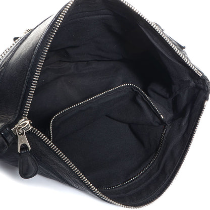 Balenciaga Chevre Giant 21 Silver Hardware Flat Handle Clutch Black 5 of 11