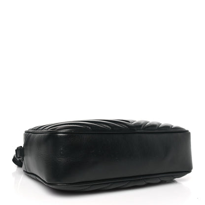 Saint Laurent Calfskin Matelasse Monogram Monochrome Lou Camera Bag Black 4 of 9