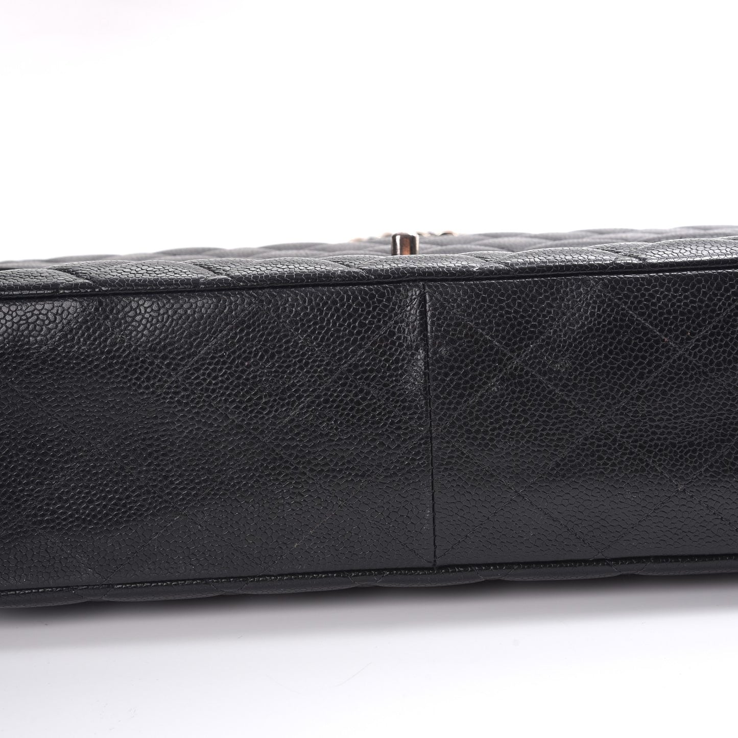 Caviar Quilted Jumbo Single Flap Black