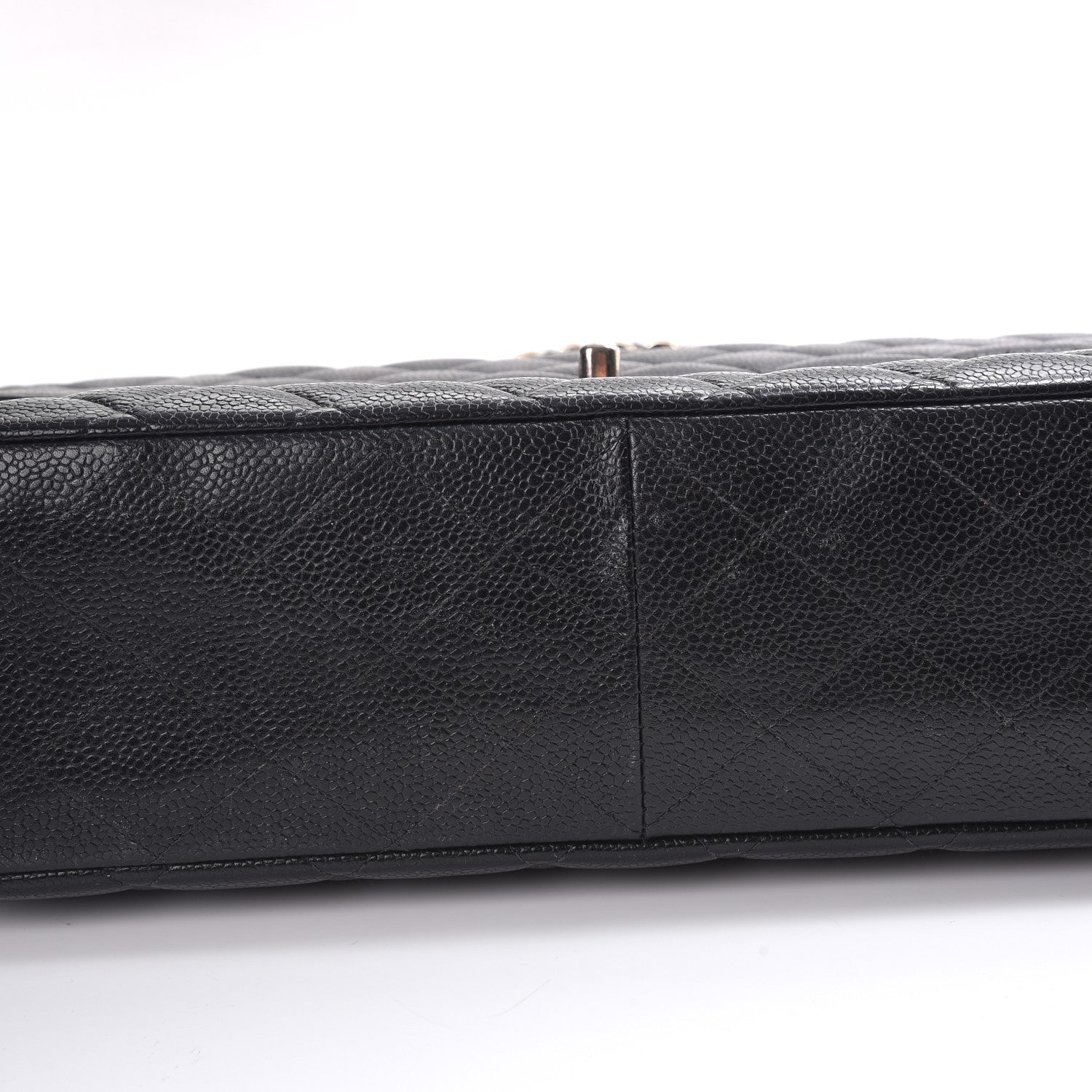 Chanel Caviar Quilted Jumbo Single Flap Black 9 of 12