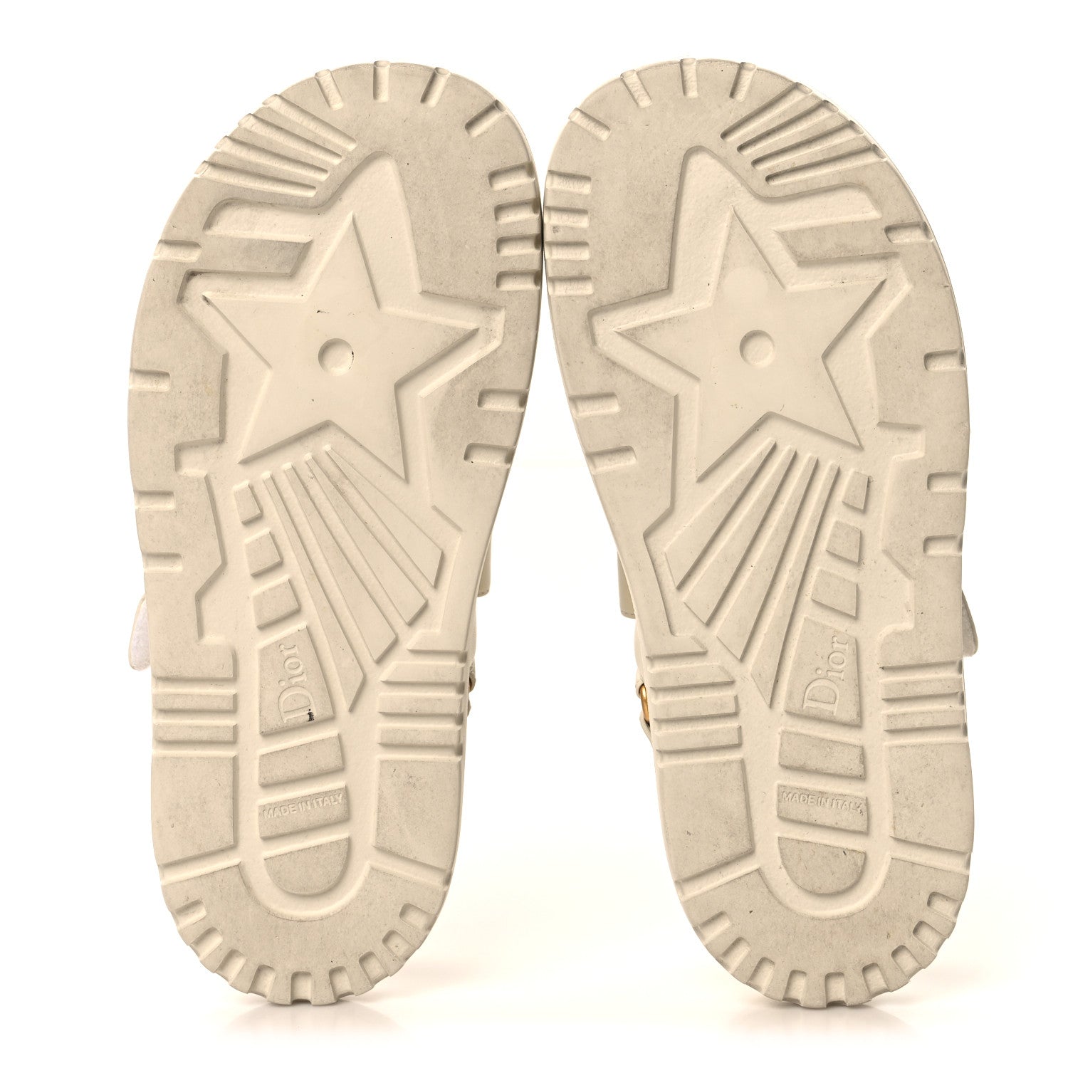 Christian Dior Lambskin Dioract 10mm Sandals 38 Off White 6 of 9