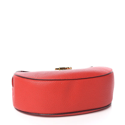 Chloe Grained Lambskin Drew Shoulder Bag Plaid Red 3 of 8