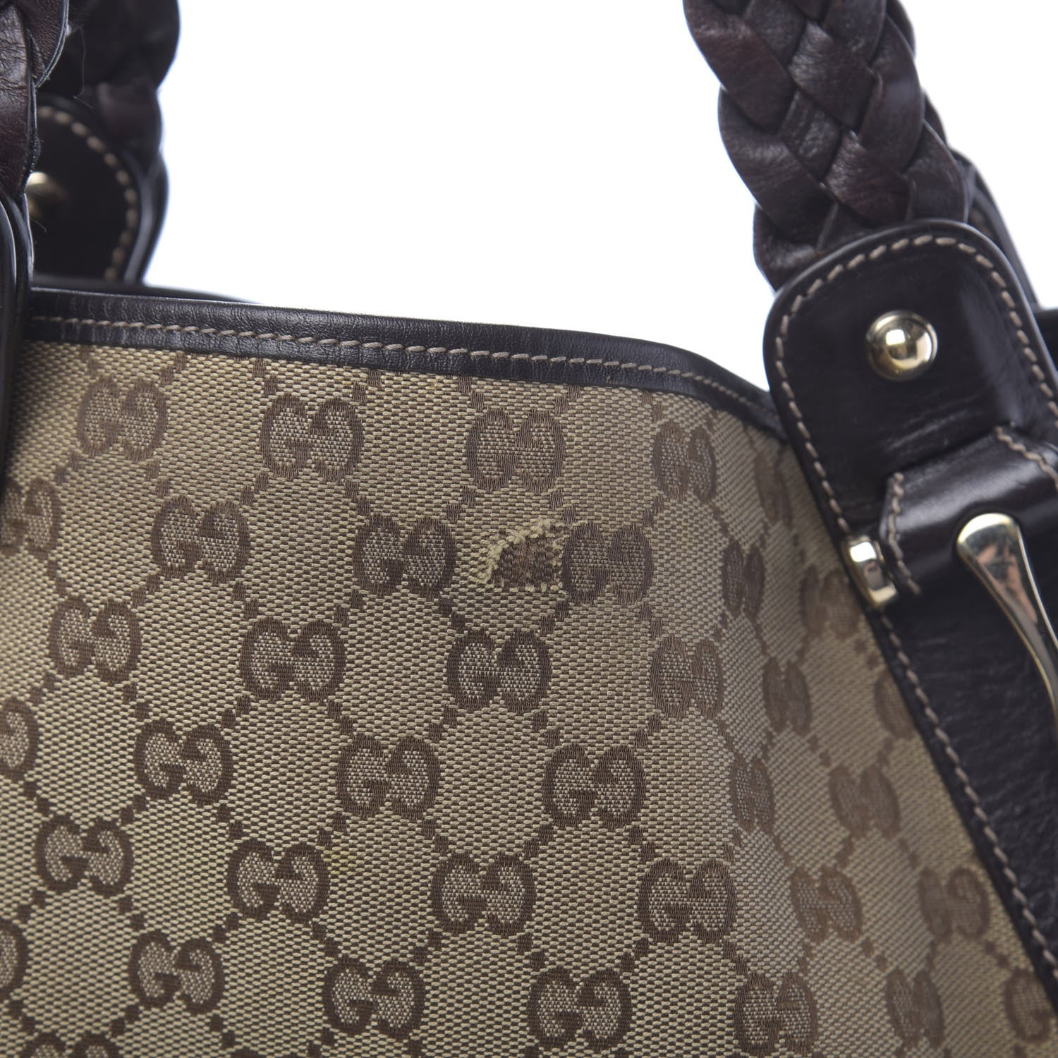 Gucci Monogram Medium Pelham Shoulder Bag Dark Brown 12 of 13