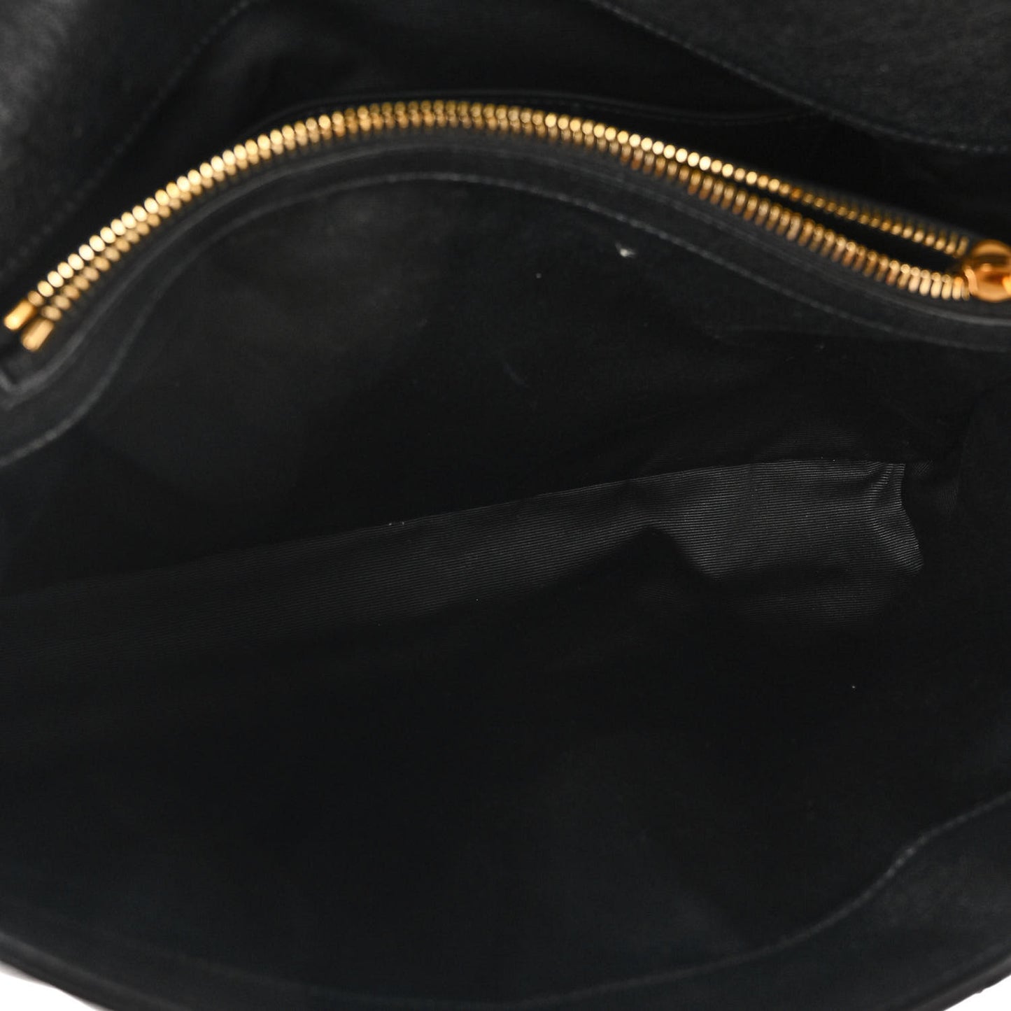 Sheepskin Matelasse Chevron Monogram Large College Satchel Black
