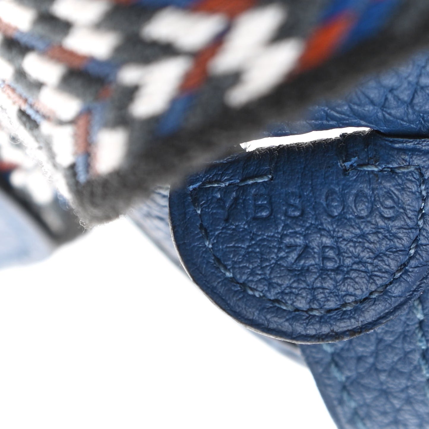 Taurillon Maurice Zigzag Evelyne TPM Bleu Black White Deep Bleu