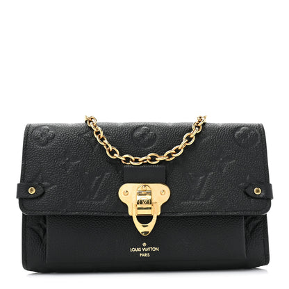 Louis Vuitton Empreinte Vavin Chain Wallet Black 1 of 10