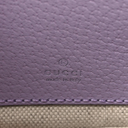 Gucci Monogram Jumbo GG Textured Dollar Calfskin Mini Ophidia Half Moon Hobo Beige Lapis 6 of 10