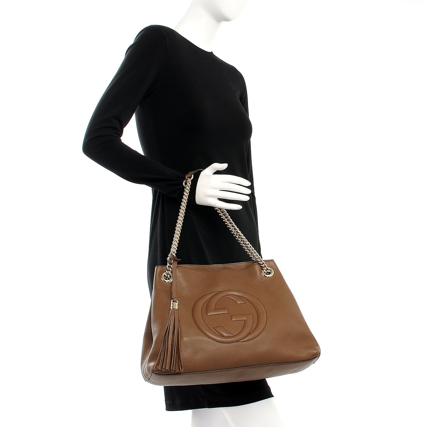 Cellarius Calfskin Medium Soho Chain Shoulder Bag Acero