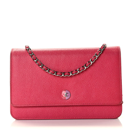 Chanel Caviar Wallet On Chain WOC Pink 1 of 9