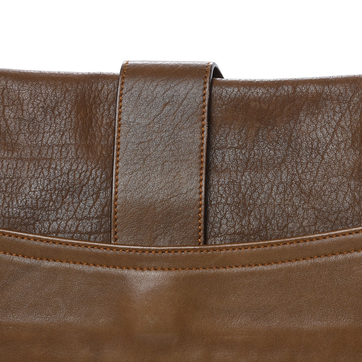 Calfskin Medium Gaucho Double Saddle Brown