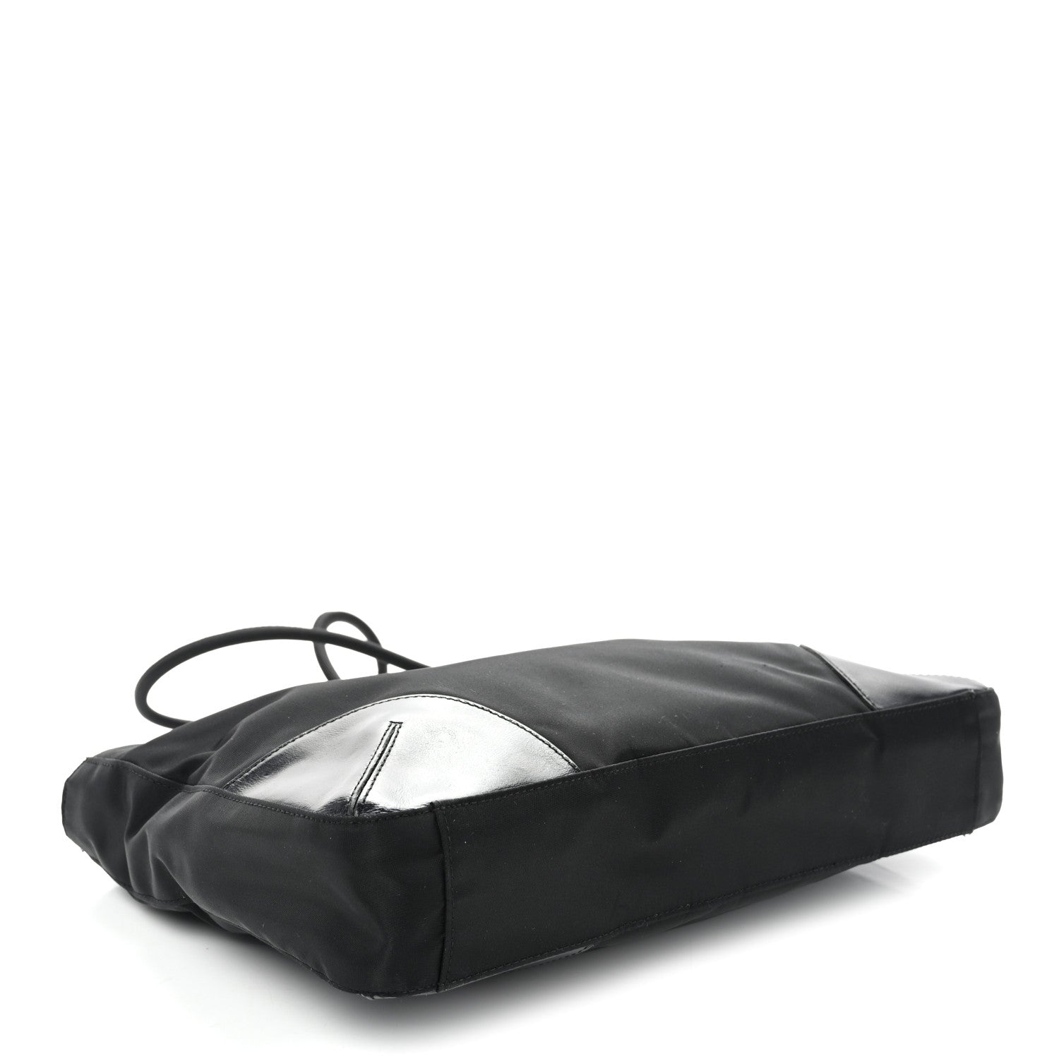 Prada Tessuto Nylon Calfskin Shopping Tote Black 4 of 11