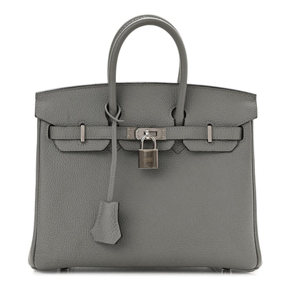 Hermes Togo Birkin 25 Gris Mouette 1 of 10