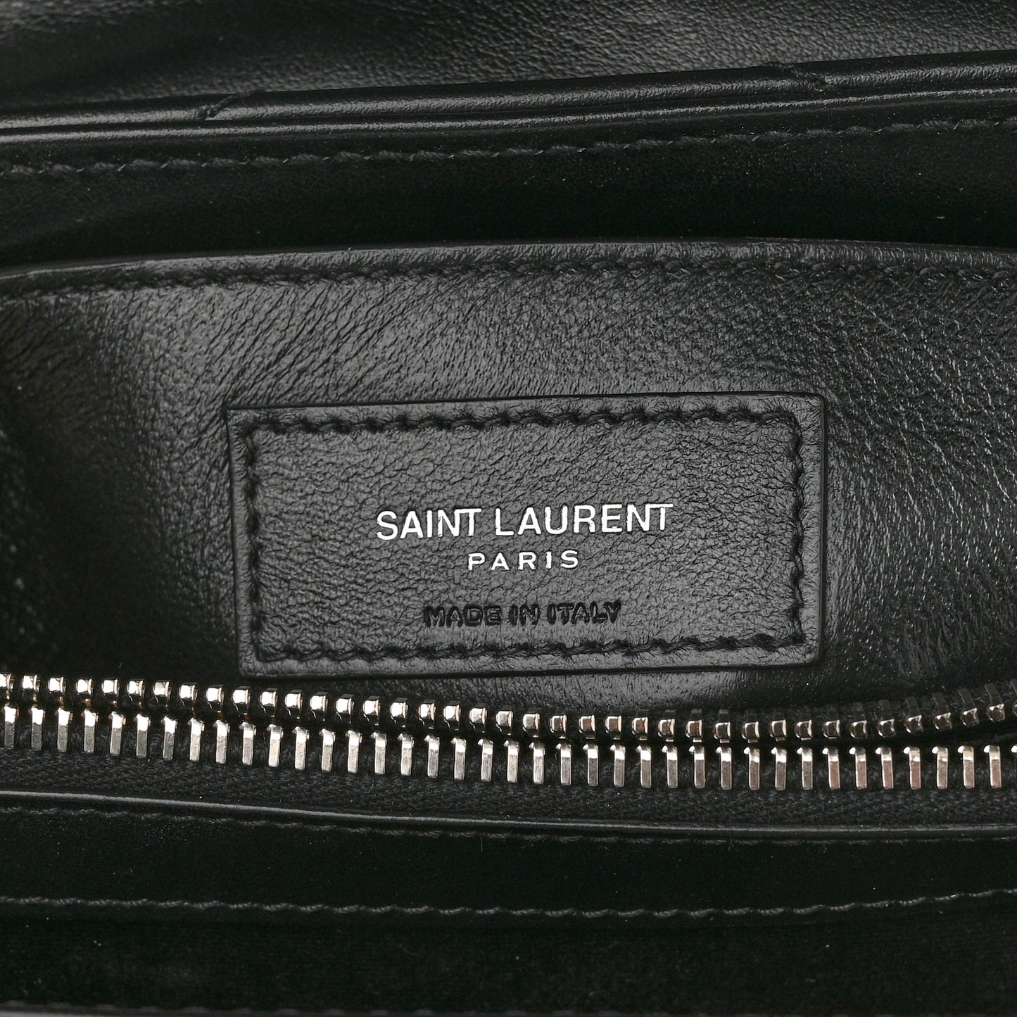 Calfskin Y Quilted Monogram Small Loulou Chain Satchel Black