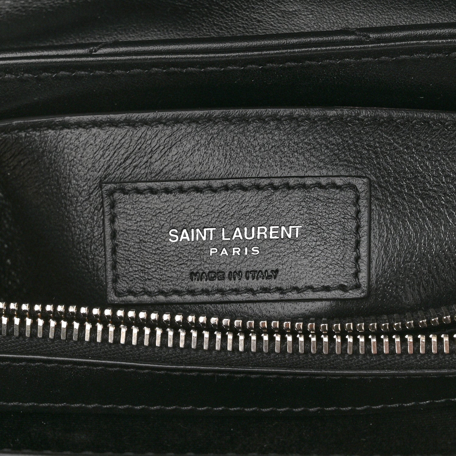 Saint Laurent Calfskin Y Quilted Monogram Small Loulou Chain Satchel Black 7 of 11