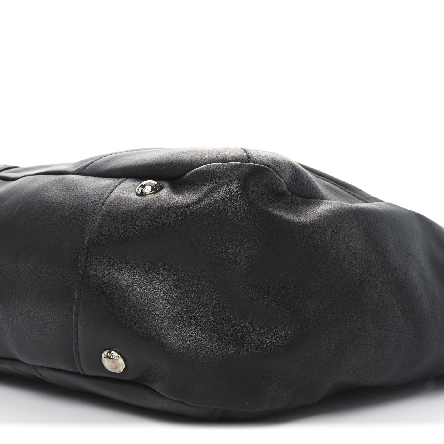 Prada Soft Calf Two Pocket Hobo Black 9 of 9