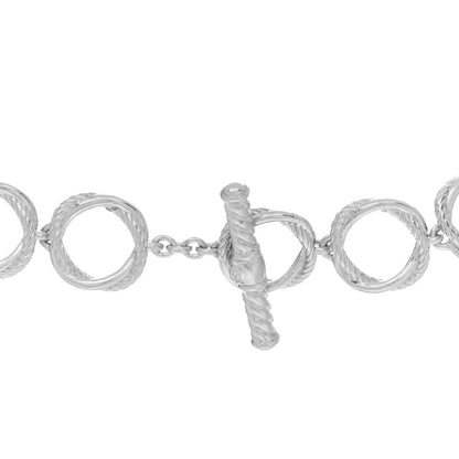 David Yurman Sterling Silver Diamond Infinity Link Necklace 4 of 4