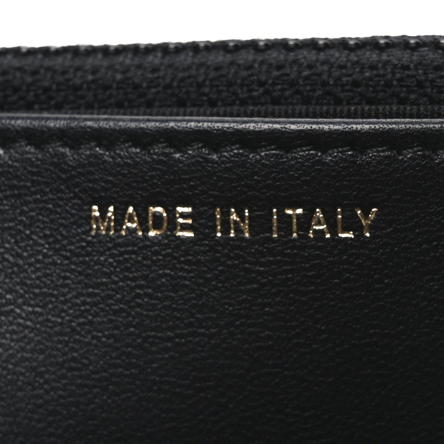 Lambskin Quilted Trendy CC Wallet On Chain WOC Black