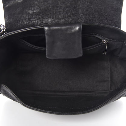 Chanel Calfskin Diamond Stitch Accordion Flap Black 5 of 11