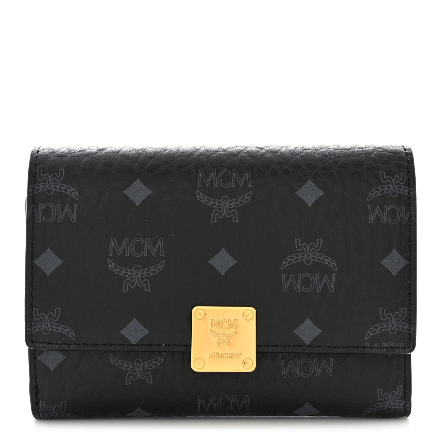 Visetos Small Aren Trifold Wallet Black