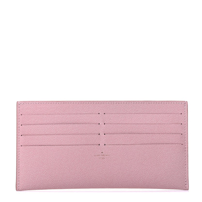 Louis Vuitton Calfskin Felicie Card Holder Insert Rose Ballerine 1 of 4