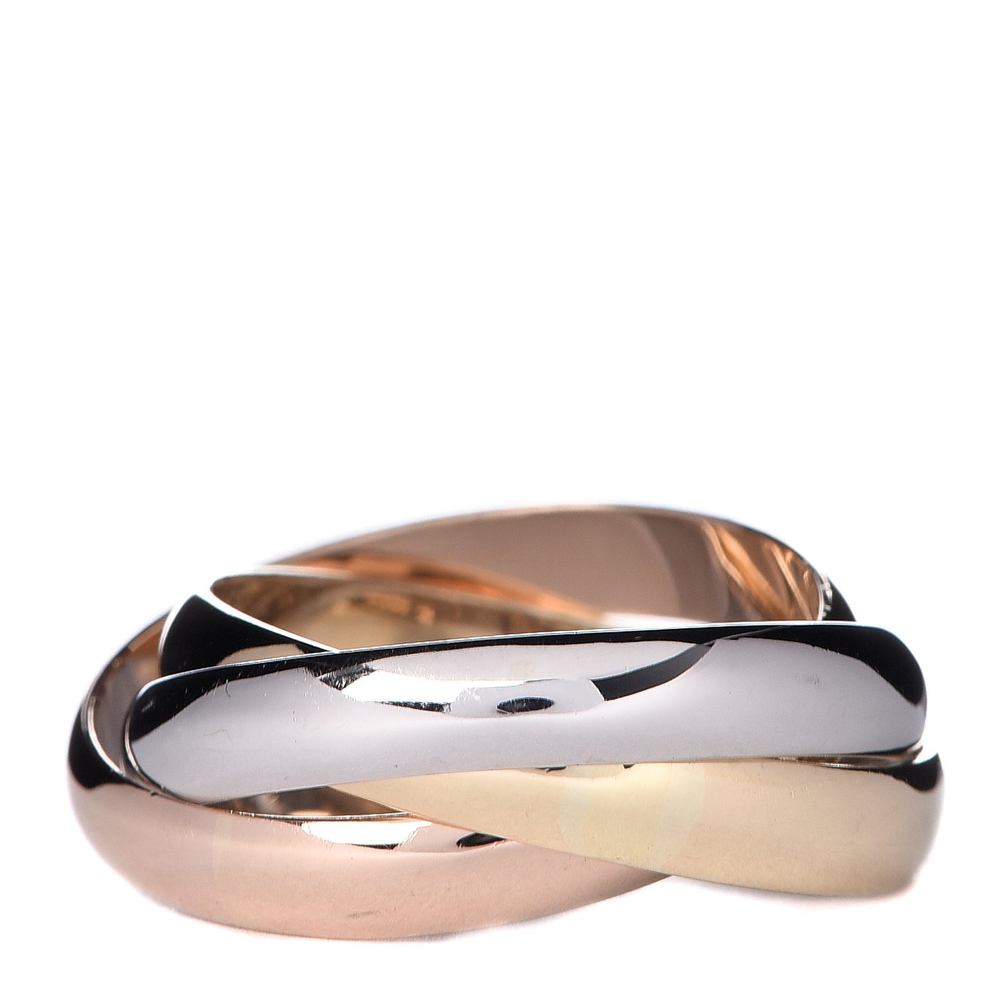 18K Pink Yellow White Gold Classic Les Must De Trinity Ring 54 7