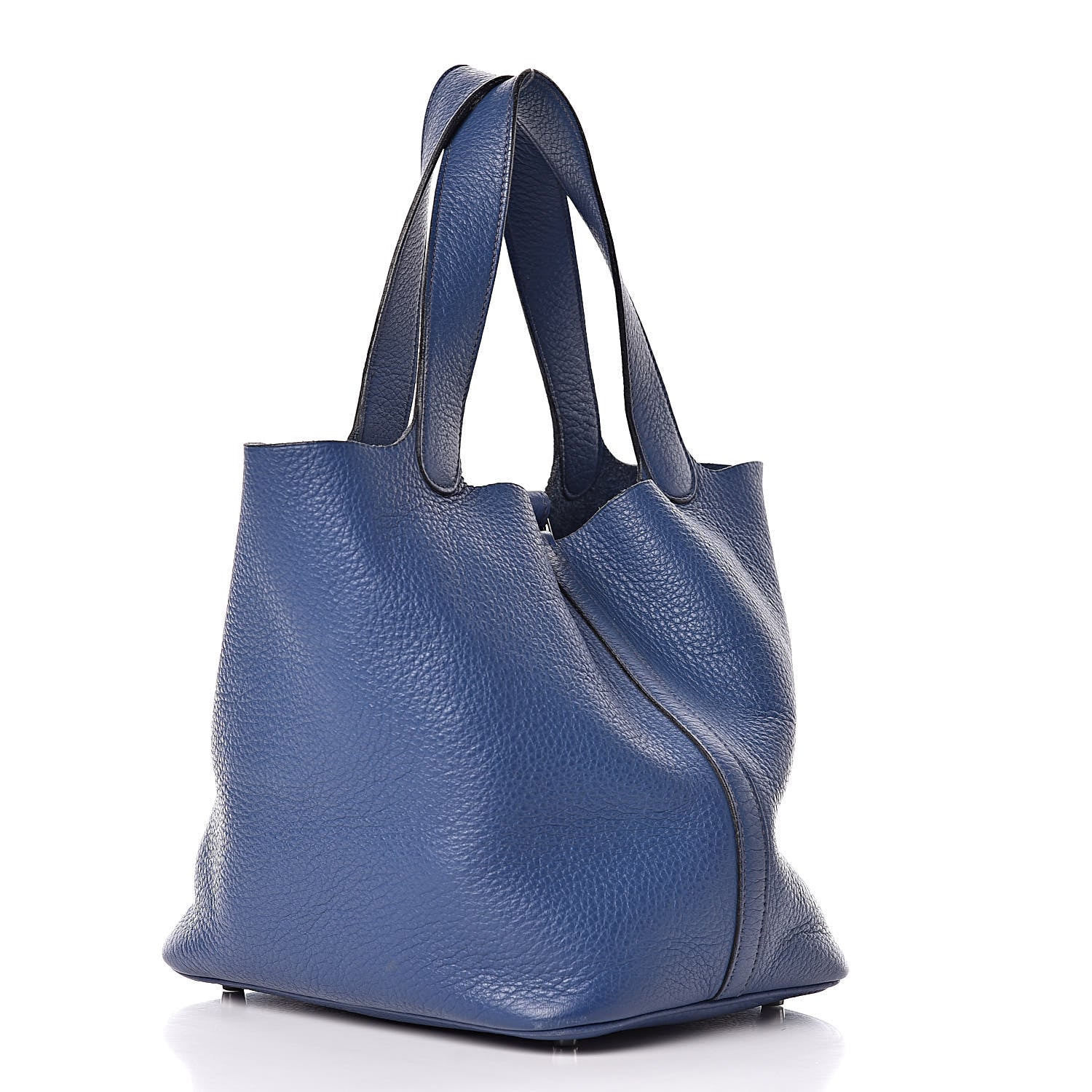 Hermes Taurillon Clemence Picotin 22 MM Bleu Brighton 3 of 10