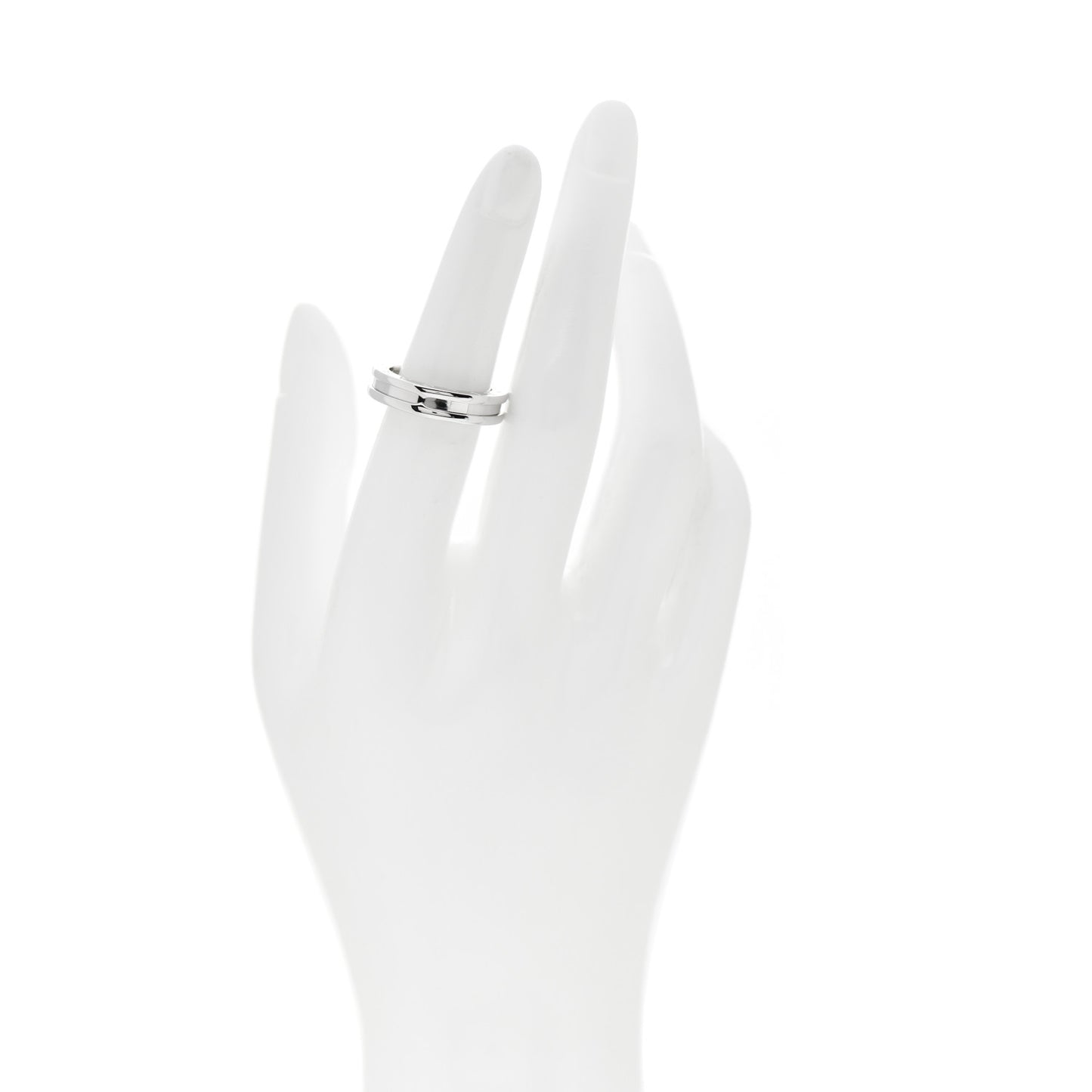 18K White Gold B.Zero1 One-Band Ring 52 6