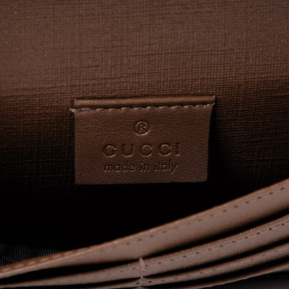 Gucci GG Supreme Monogram Nice Continental Wallet Maple Brown 6 of 8