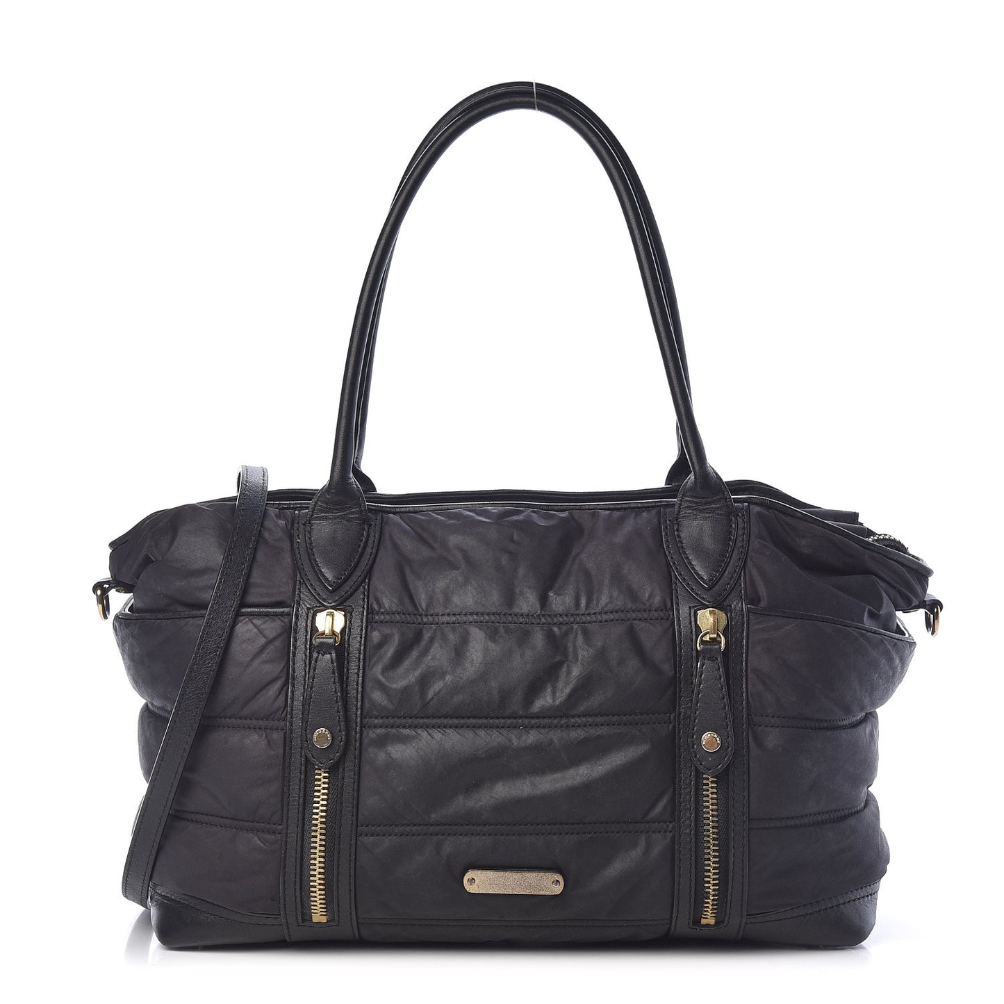 Nylon Large Olympia Diaper Bag Black