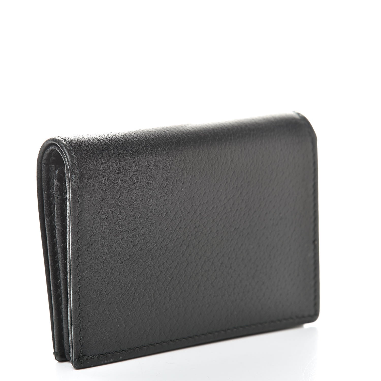 Gucci Calfskin Crystal Double G Card Case Black 3 of 10