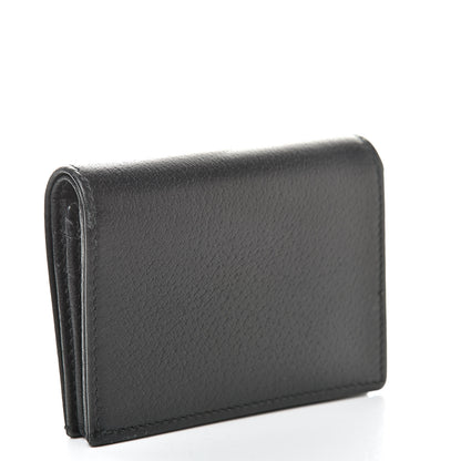 Gucci Calfskin Crystal Double G Card Case Black 3 of 10