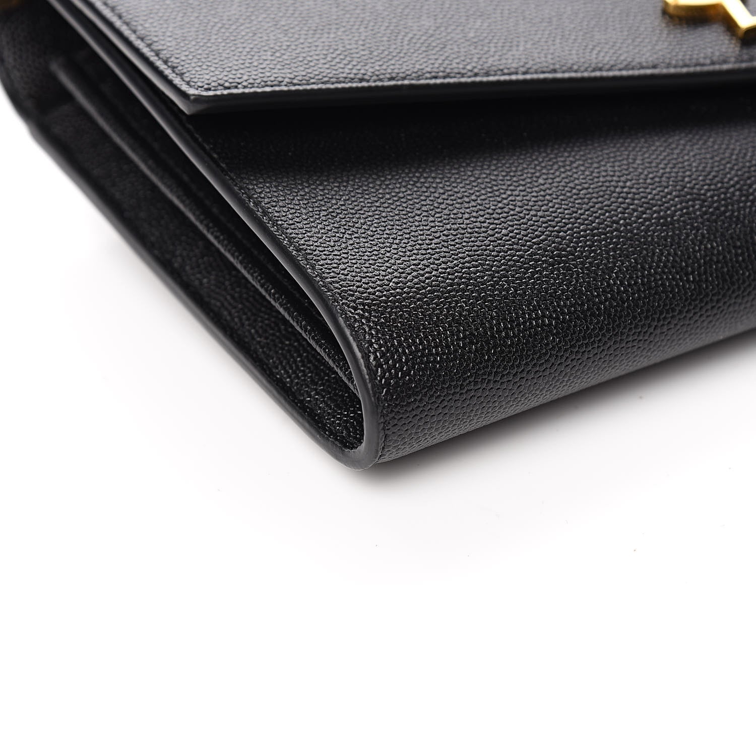 Saint Laurent Grain De Poudre Mini Uptown Crossbody Bag Black 7 of 10