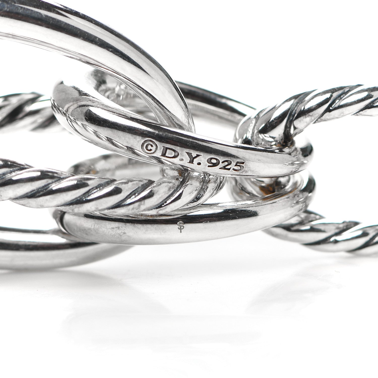 David Yurman Sterling Silver Pure Form Drop Earrings 4 of 4