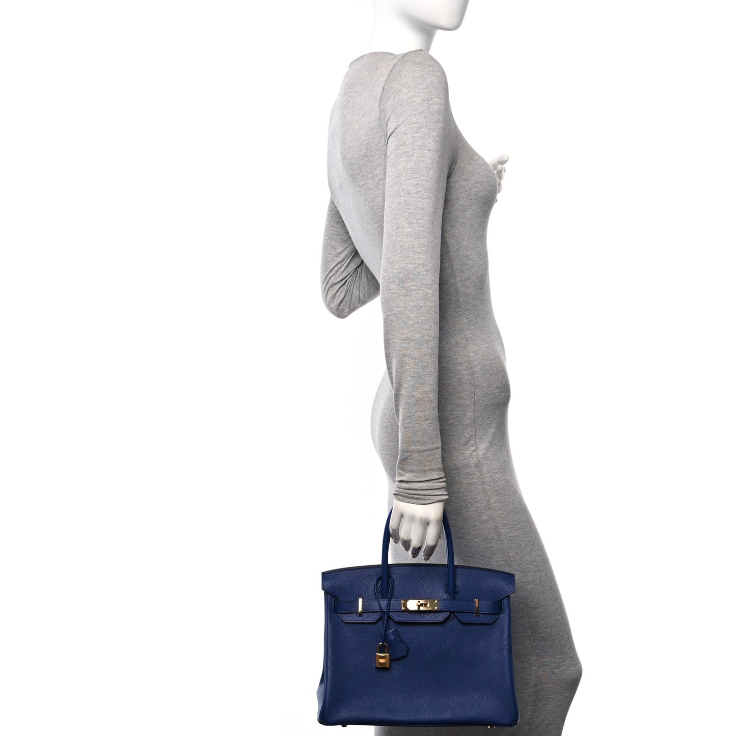 Taurillon Novillo Birkin 30 Bleu Saphir