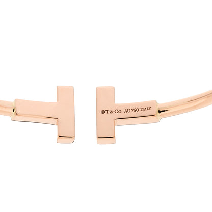 Tiffany 18K Rose Gold T Wire Bracelet 3 of 3